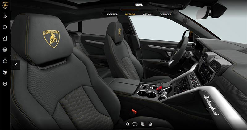 Der Lamborghini Urus Onlinekonfigurator – 